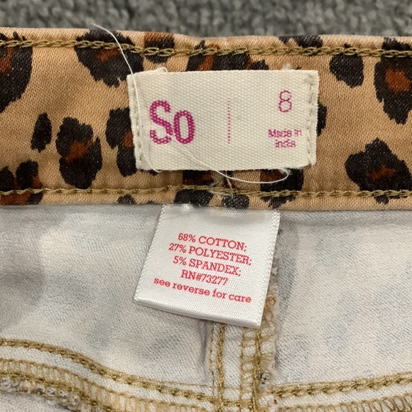 Leopard jeggings size 8 - Picture 3 of 4